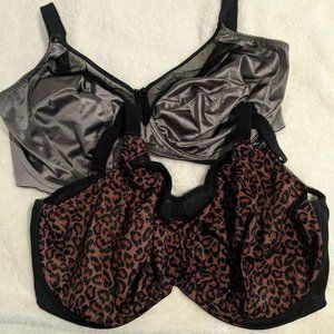 Lot of TWO Goddess bras -- Kayla and Kiera -- 40M US = 40J UK